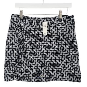 Banana Republic NWT Faux Wrap Skirt Size 10 in Blue Black Fully Lined
